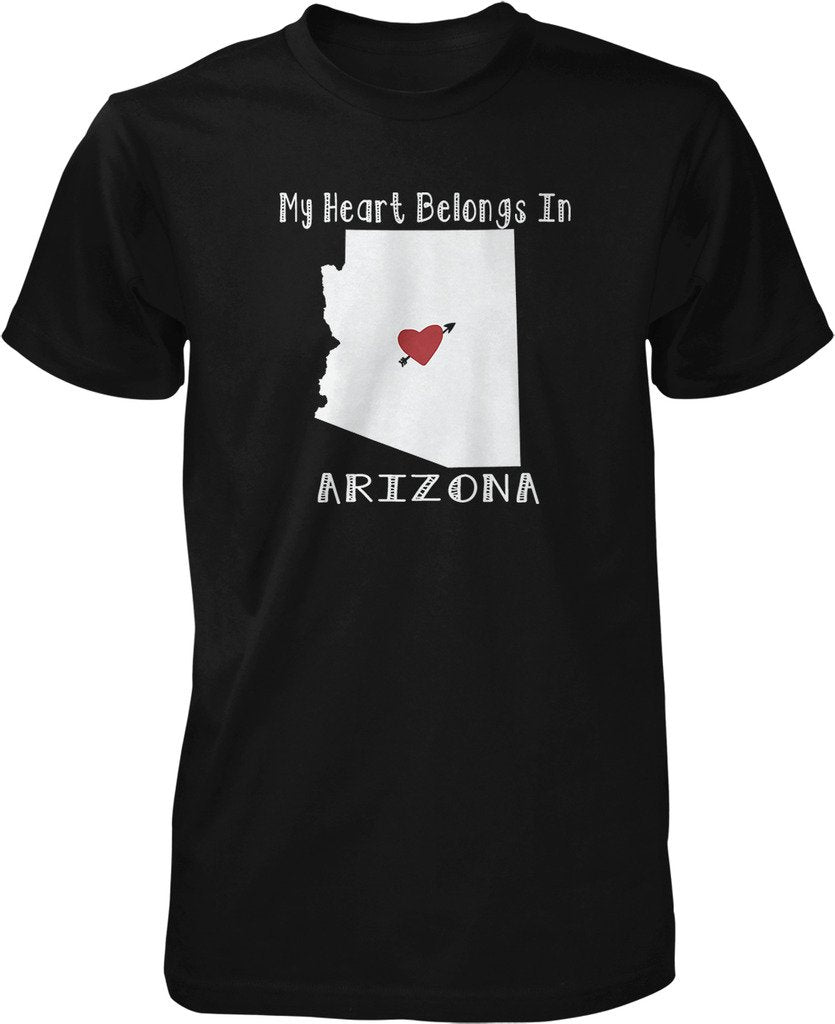 NOFO Clothing Co My Heart Belongs in Arizona Men's T-Shirt