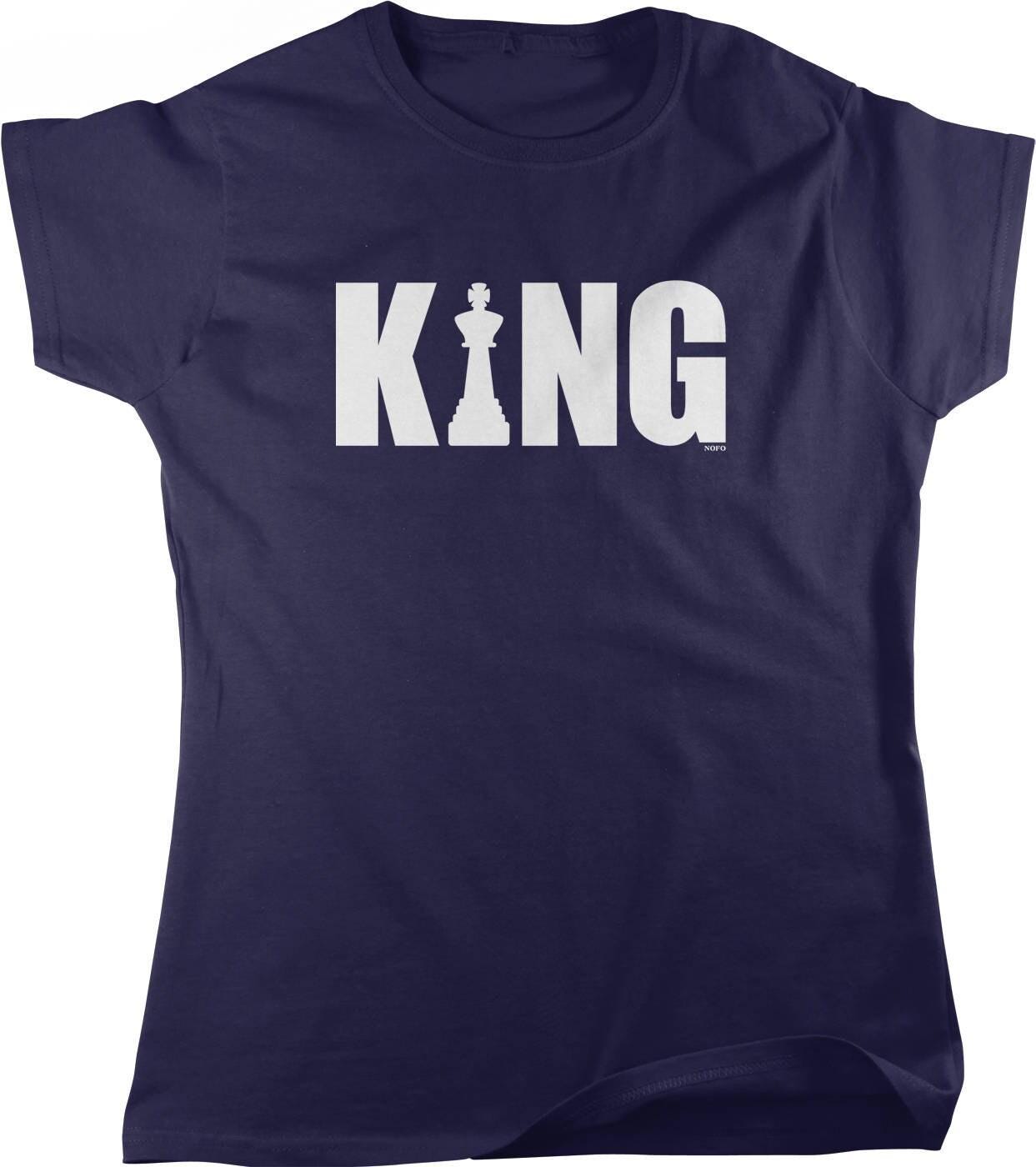 Chess Lover T-Shirt - Women's Casual Tee With King Chess Design | Relaxed Fit Cotton