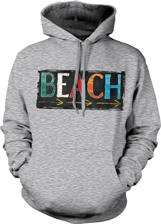 Beach Arrow Hoodie – Durable Soft Cotton Blend Hoodie With Sun And Fun Design