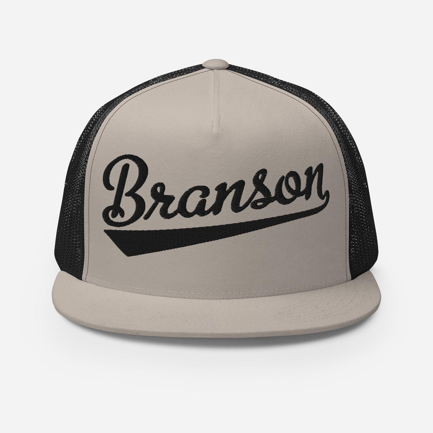 Branson Snapback Trucker Hat - Five Panel Hat With Breathable Mesh Back & Custom Thread Colors