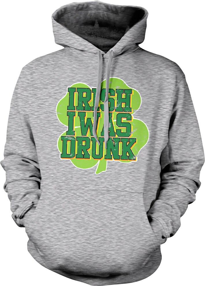 Irish Beer Hoodie - Shamrock Clover Unisex Sweatshirt | Cozy Cotton Blend