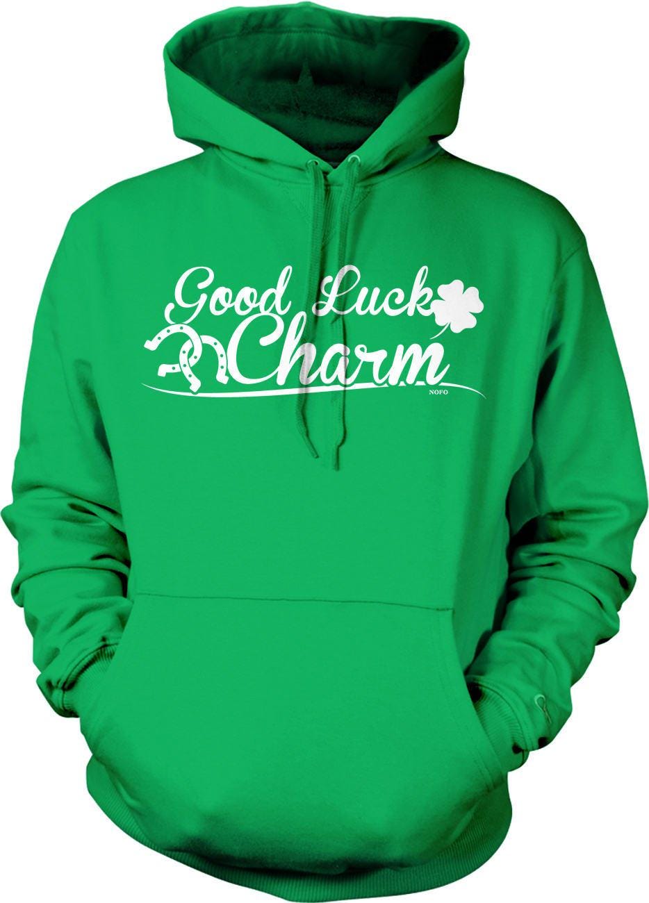 St Patrick's Day Sweatshirt – Cozy Hooded Sweatshirt With Irish Lucky Charm Design