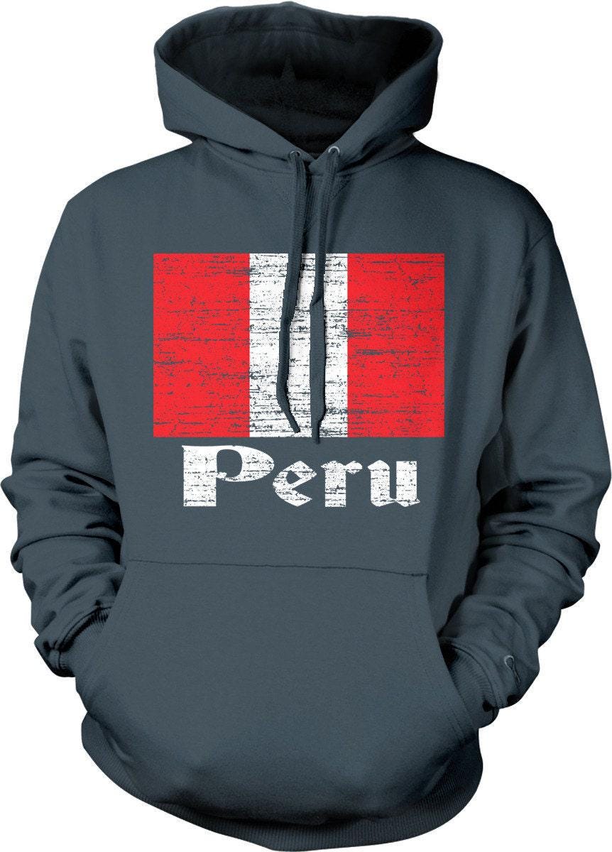 Peruvian Pride Hoodie – Peru Flag Sweatshirt With Cotton Blend Fabric