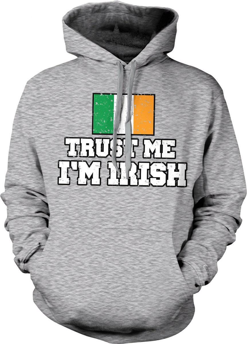Irish St Patrick's Hoodie - Unisex Cozy Cotton Blend Hoodie With Lucky Clover Design