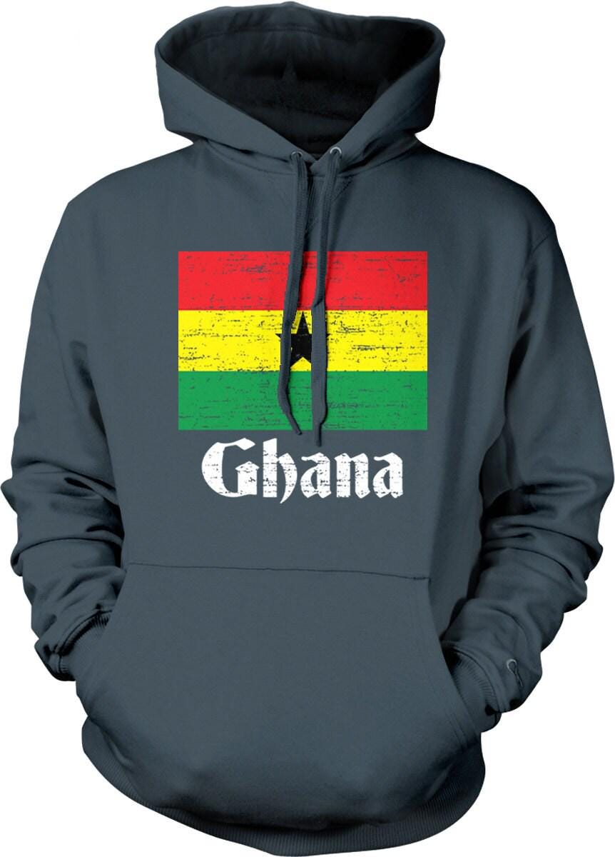 Ghana Flag Sweatshirt – Bold Black Star Design | Cozy Cotton Blend Hoodie