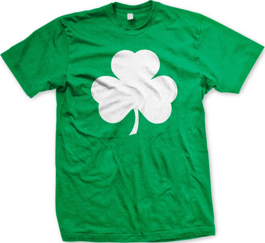 St Patrick's Day Shirt - White Shamrock T-Shirt | Celtic Charm Clothing Tee