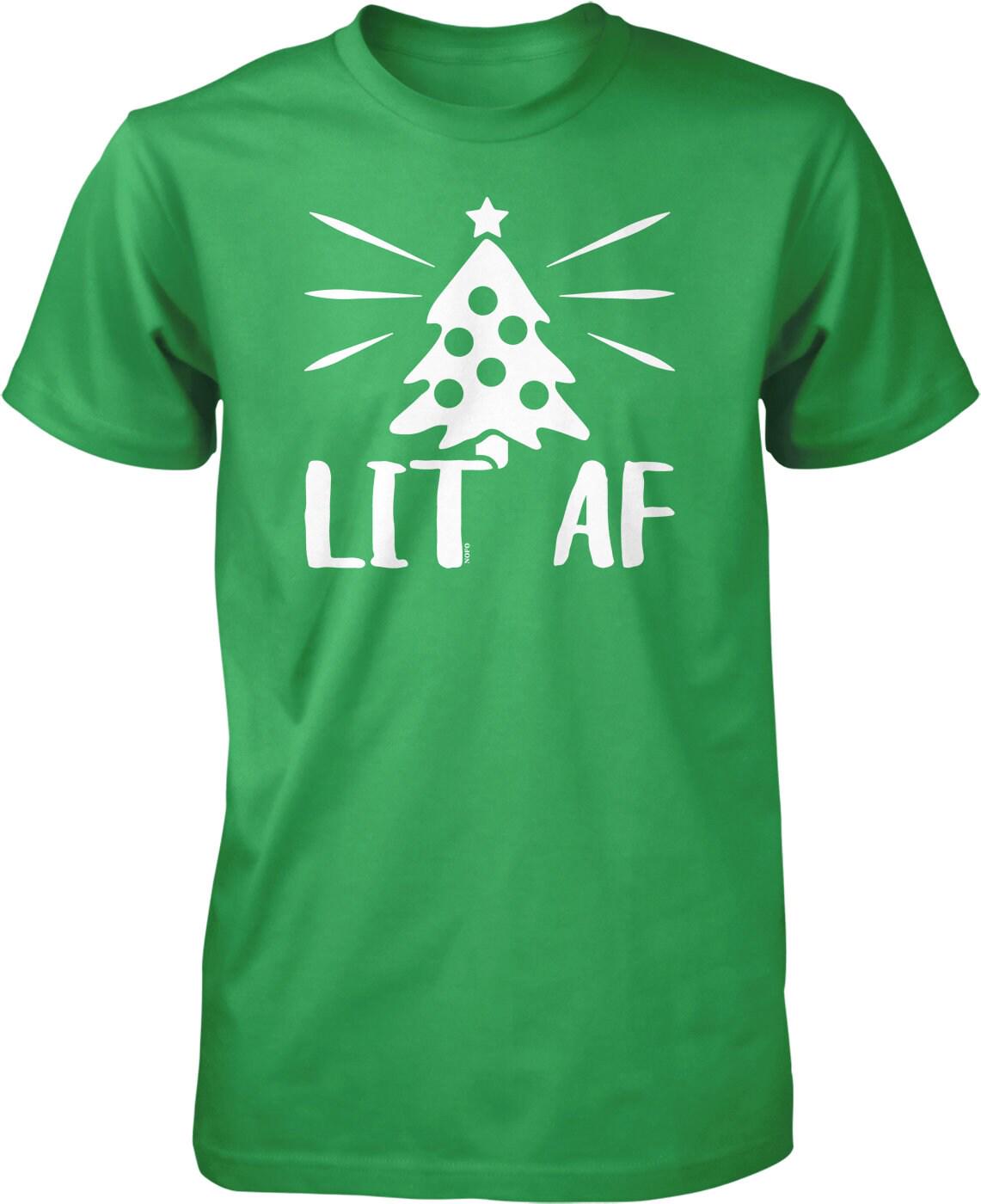Christmas Tree T-Shirt - Men's Holiday Shirt | Durable Casual Wear Tee