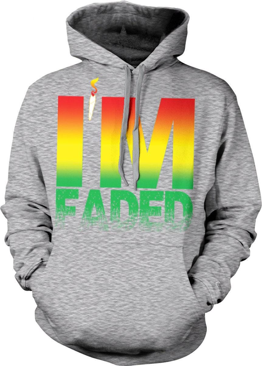 Faded Hoodie - Soft Durable Unisex Sweatshirt With Unique Herb Design & Casual Fit