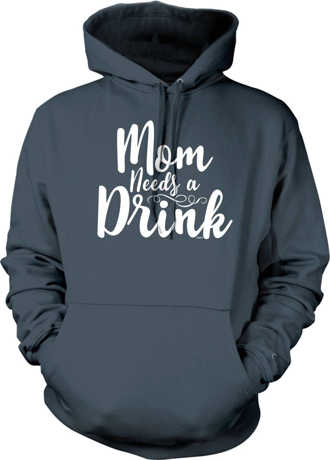 Mom Hooded Sweatshirt – Funny Mom Hoodie With Pouch Pocket & Double Ply Hood