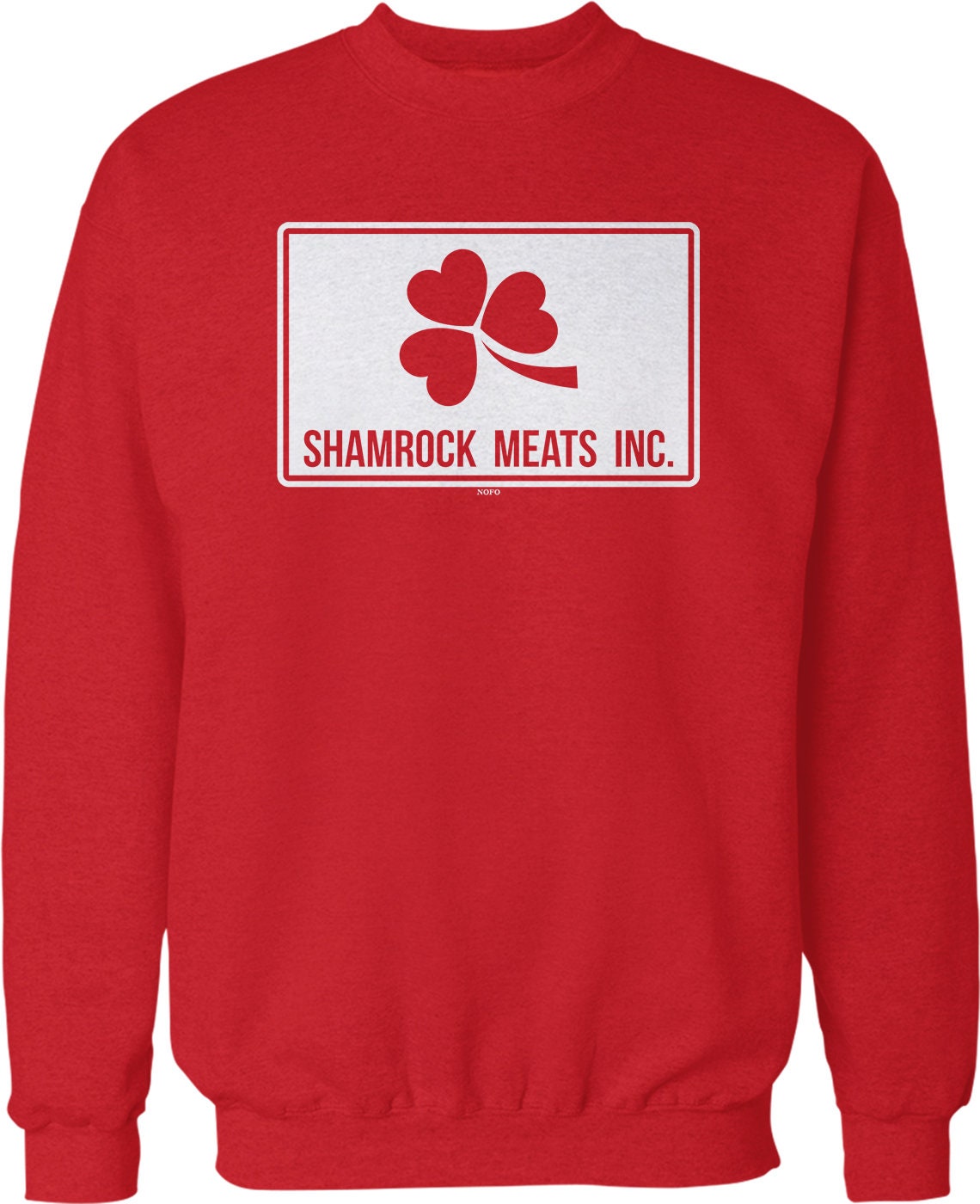 Shamrock Meats Inc Crew Neck Sweatshirt - Authentic Philly Pride Apparel | Classic Boxing Style