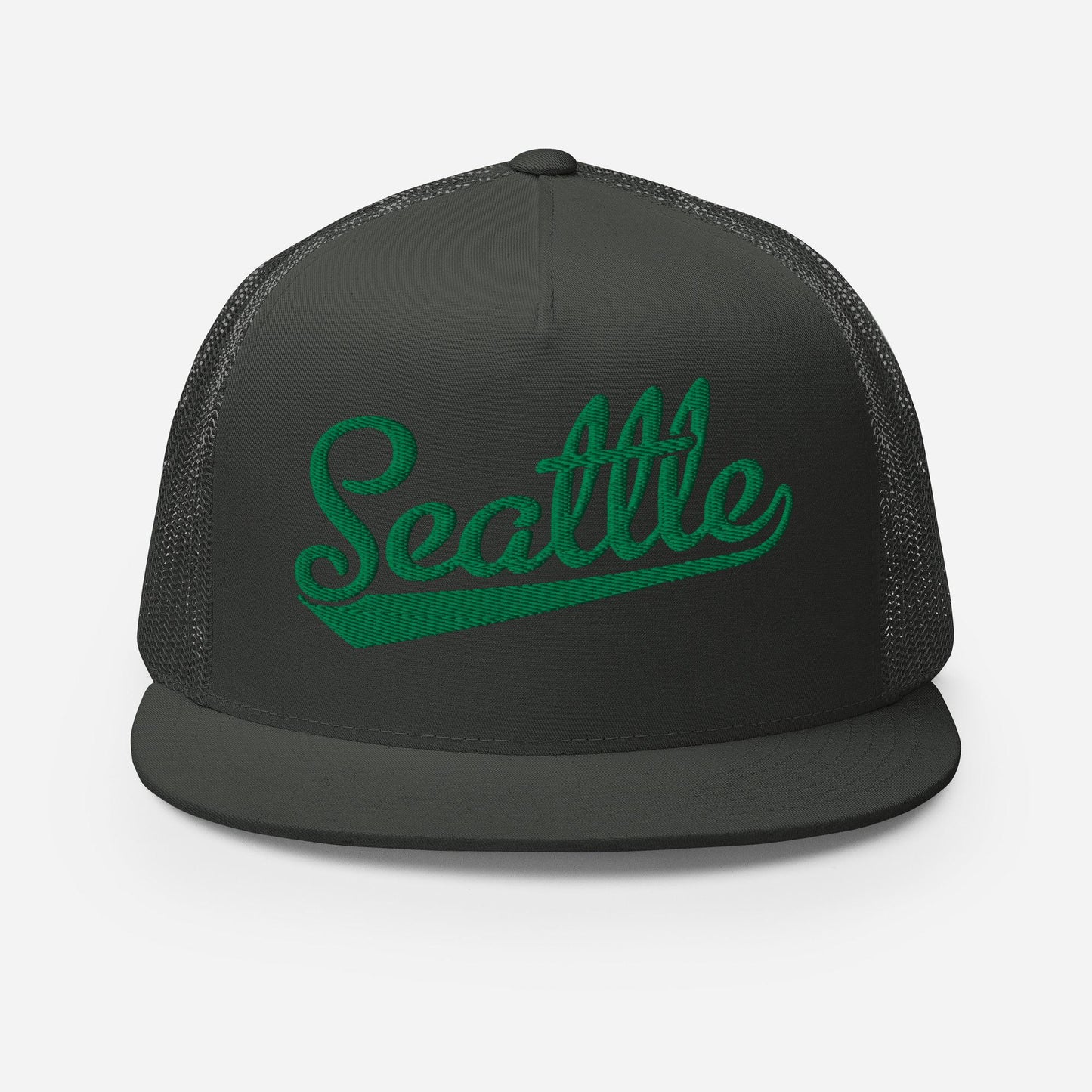Seattle Baseball Cap - Snapback Trucker Hat With Breathable Cotton Panel