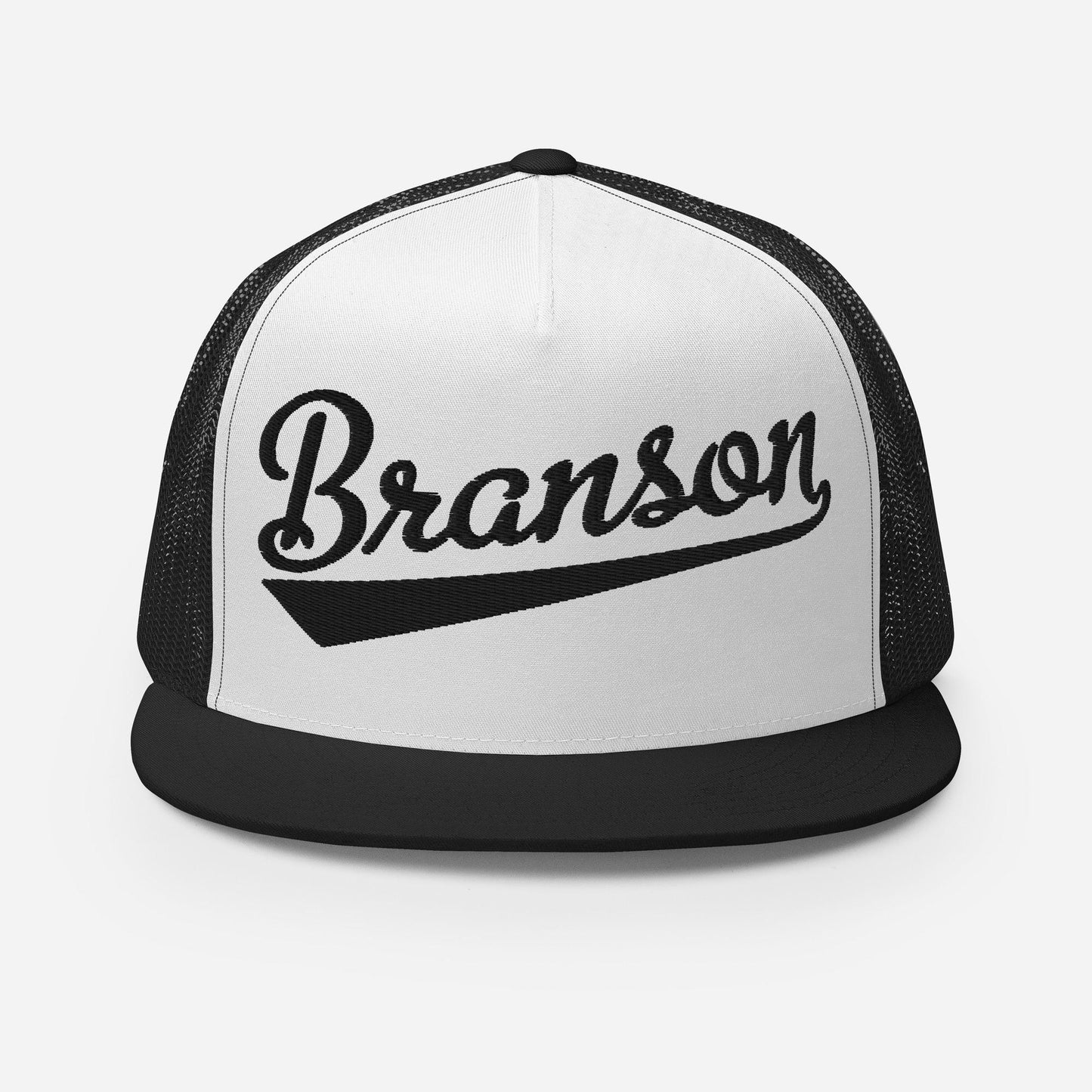 Branson Snapback Trucker Hat - Five Panel Hat With Breathable Mesh Back & Custom Thread Colors