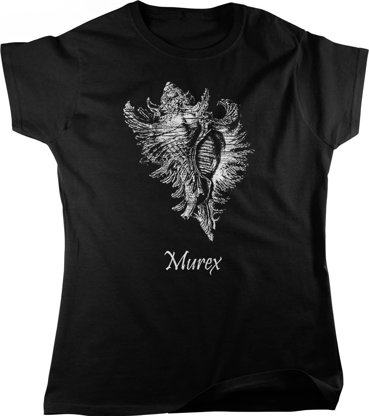 Women's Shimmery T-Shirt - Murex Print Full Cut Cotton Blend Tee
