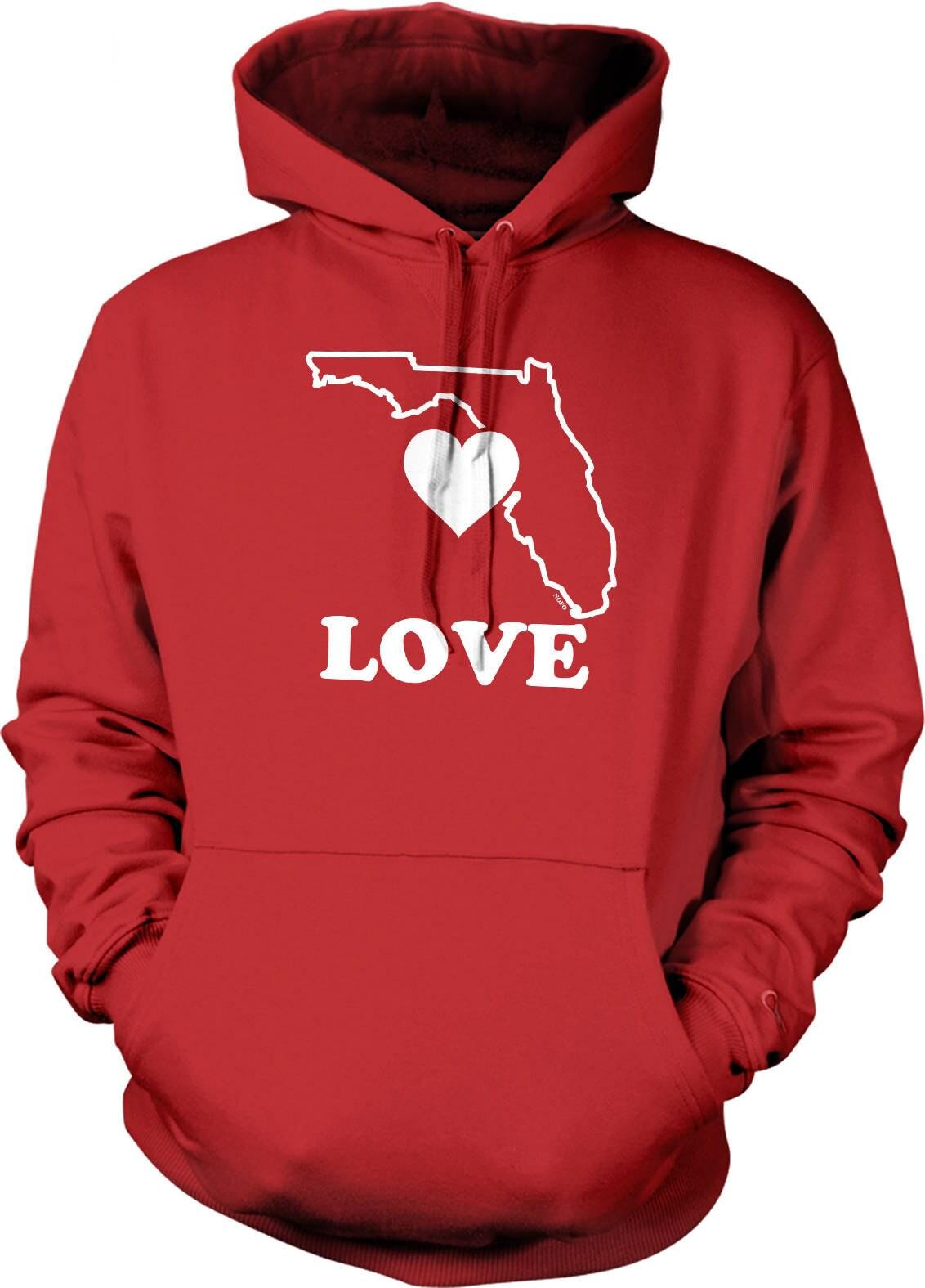 Florida Hoodie Sweatshirt – Soft Cotton Blend, Pouch Pocket Hoodie, Unisex Casual Wear