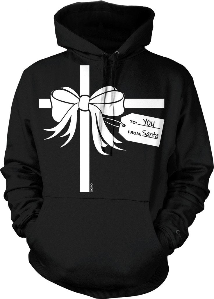NOFO Clothing Co Wrapped from Santa Hooded Sweatshirt
