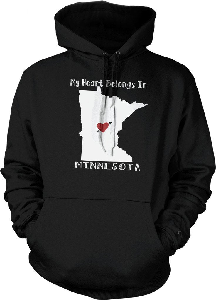 NOFO Clothing Co My Heart Belongs in Minnesota Hooded Sweatshirt
