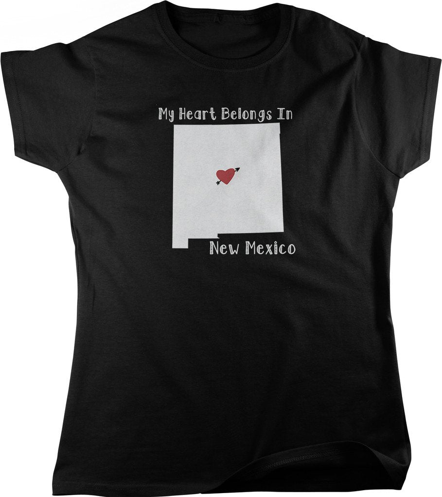 NOFO Clothing Co My Heart Belongs in New Mexico Women's T-Shirt