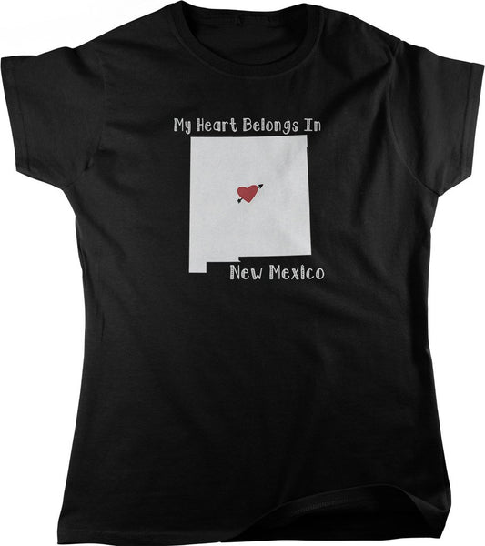 NOFO Clothing Co My Heart Belongs in New Mexico Women's T-Shirt