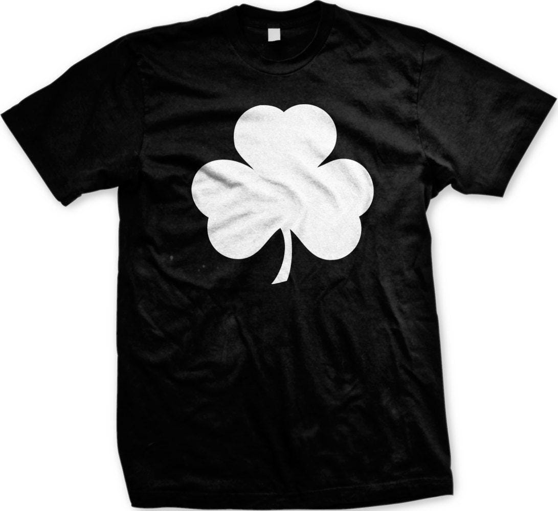 St Patrick's Day Shirt - White Shamrock T-Shirt | Celtic Charm Clothing Tee