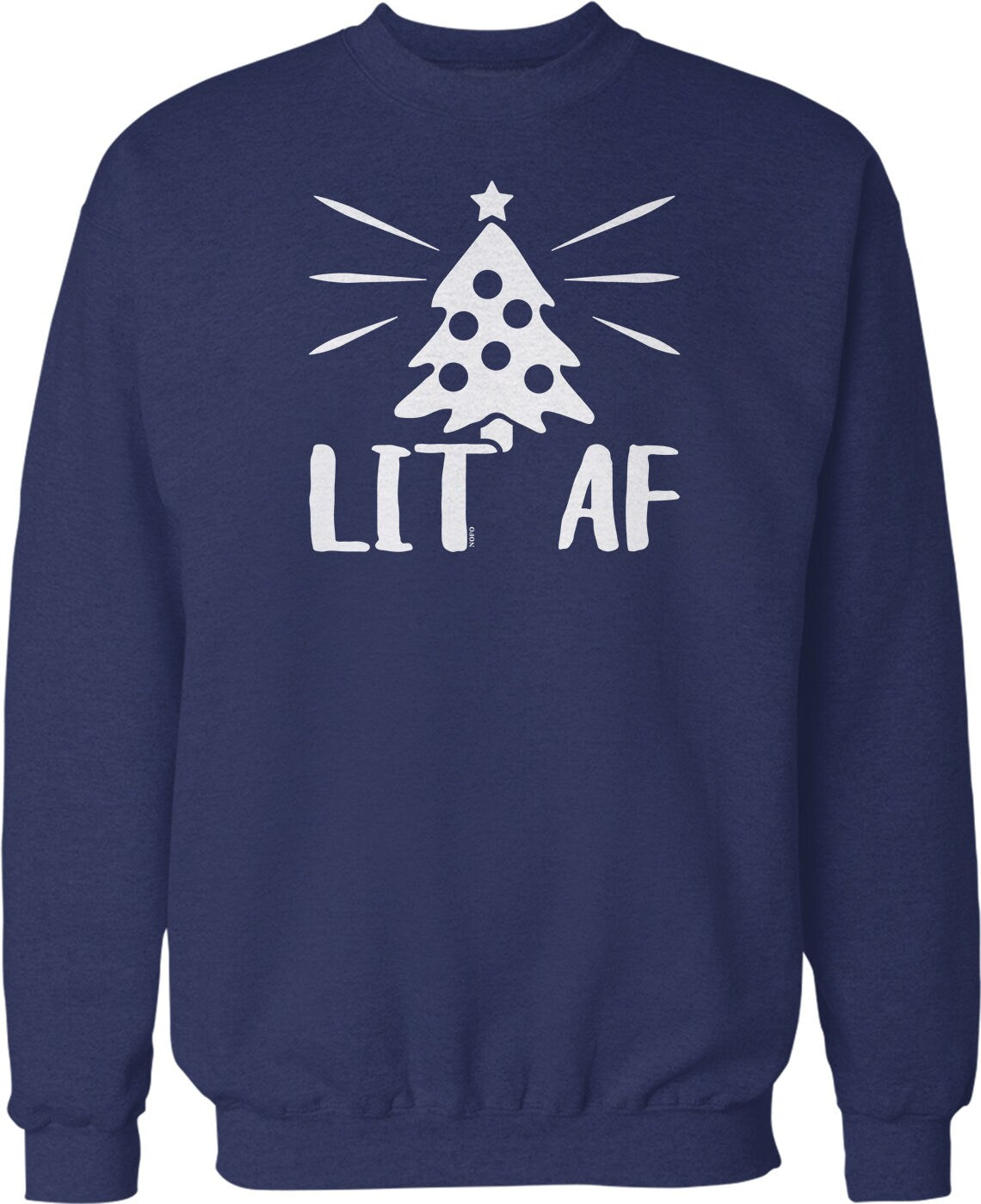 Christmas Tree Sweatshirt – Cozy Holiday Crew Neck With Pouch Pocket Hoodie