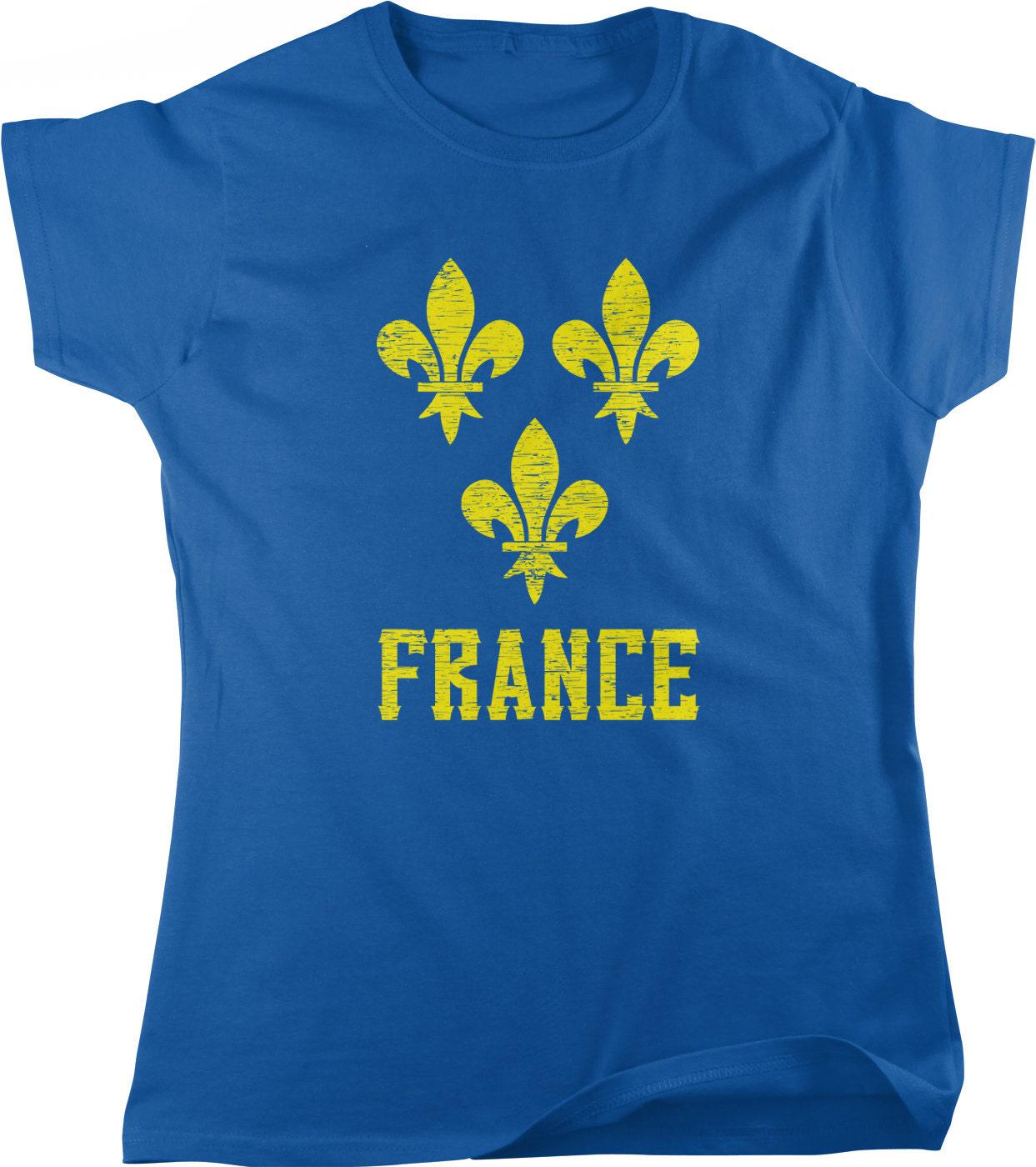 French Republic T-Shirt – Women's Cotton Tee With France Coat Of Arms Design