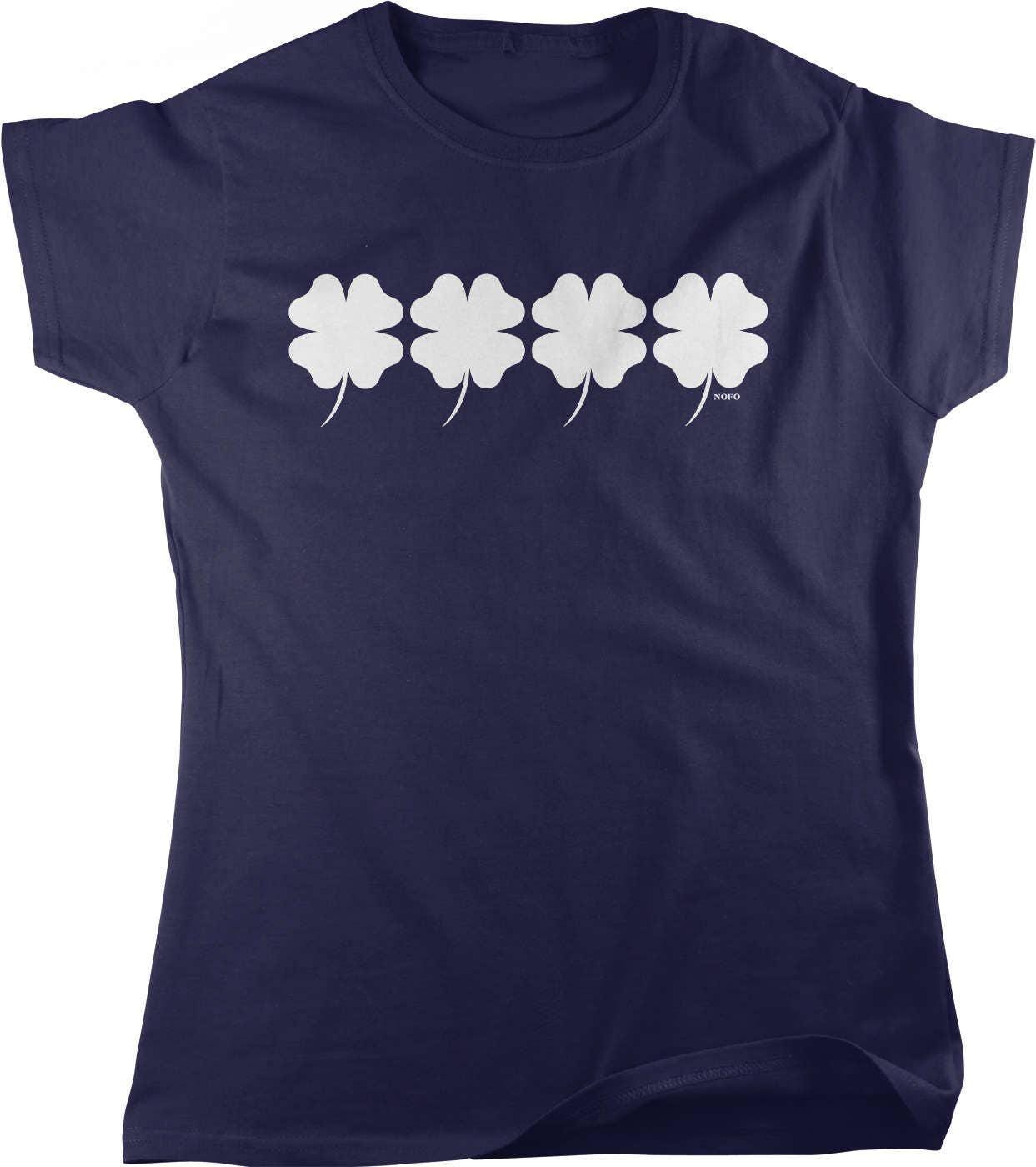 St Patricks Day T-Shirt – Women's Lucky Clover Shirt | Pre Shrunk Cotton Tee