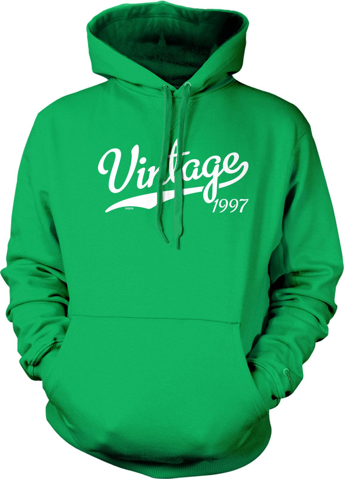 Vintage Hooded Sweatshirt - Retro 1997 Style Hoodie With Soft Durable Fabric & Double Ply Hood