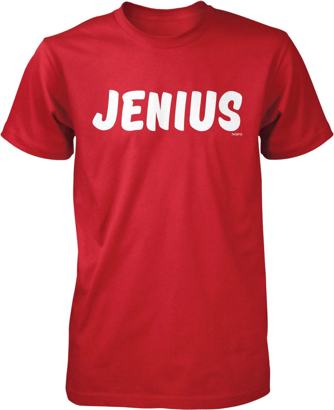 Men's Cotton T-Shirt – Funny Grammar Jenius Shirt | Durable Pre-Shrunk Cotton Tee