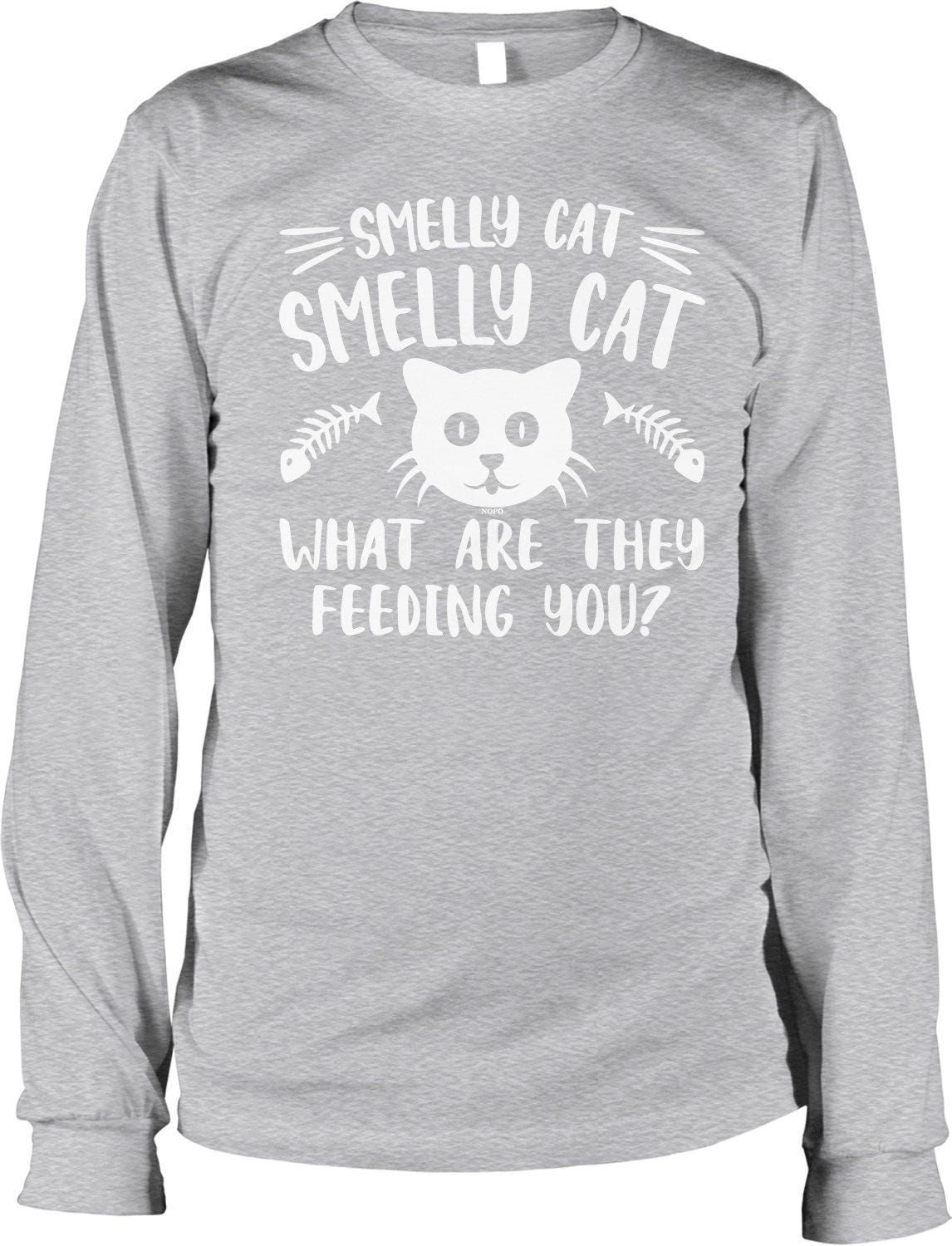 Smelly Cat Shirt – Men's Long Sleeve Soft Cotton TV Sitcom Merchandise Tee
