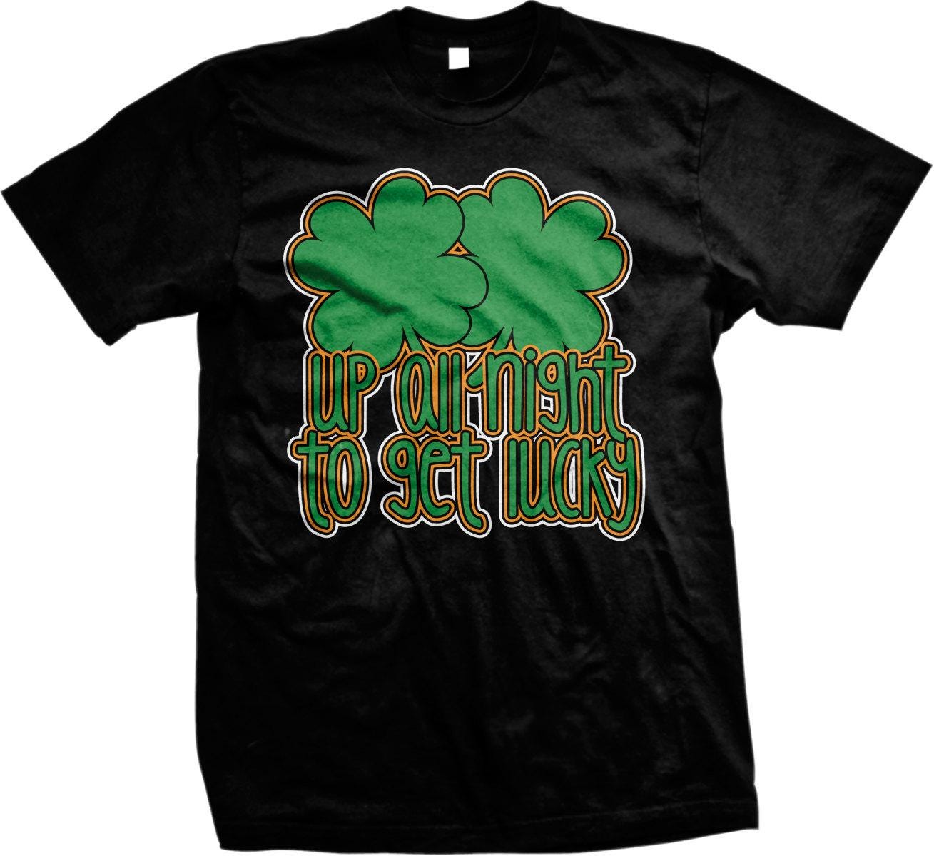 Four Leaf Clover T-Shirt - Soft Cotton Tee With Shamrock Graphic | St Patricks Day Shirt