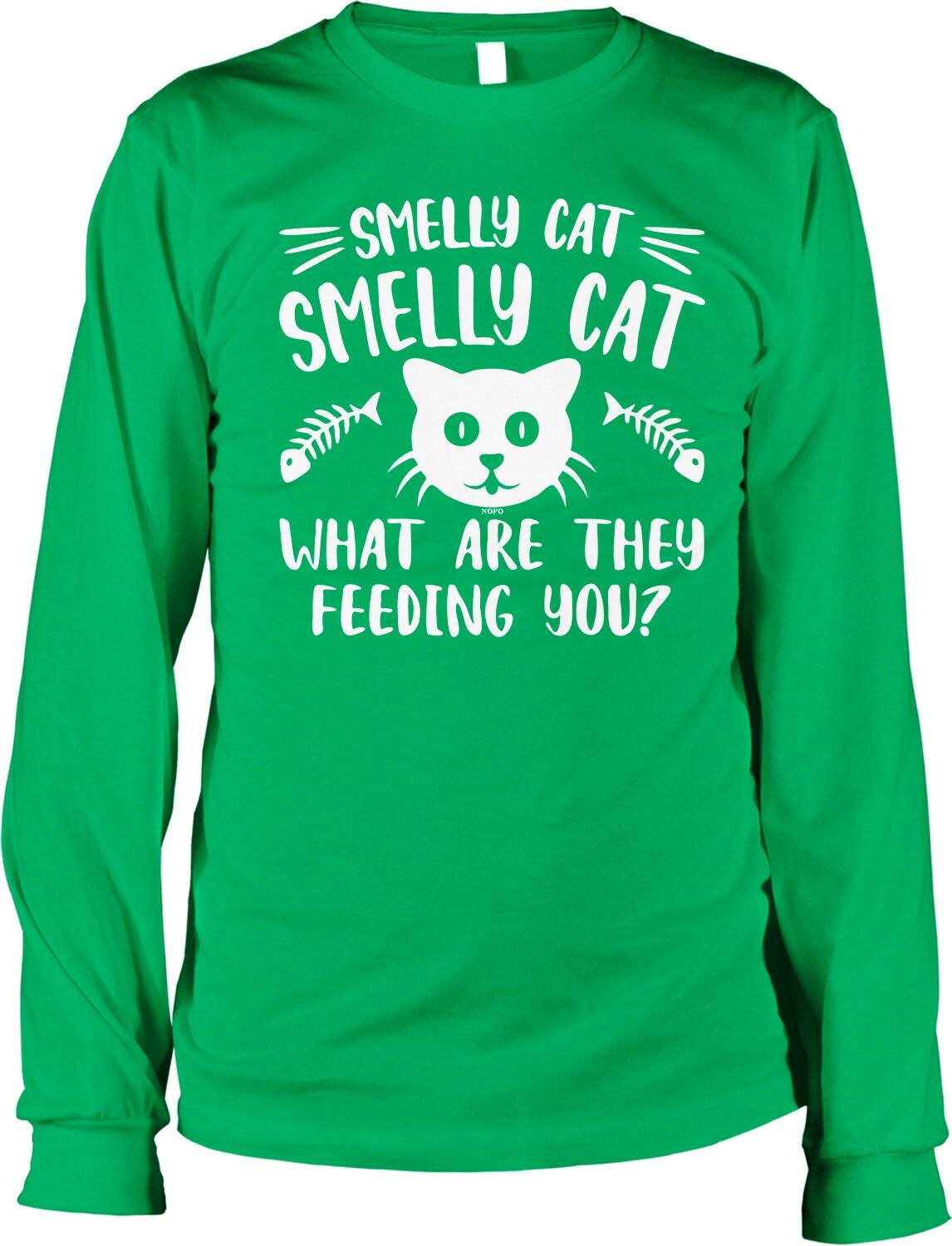 Smelly Cat Shirt – Men's Long Sleeve Soft Cotton TV Sitcom Merchandise Tee
