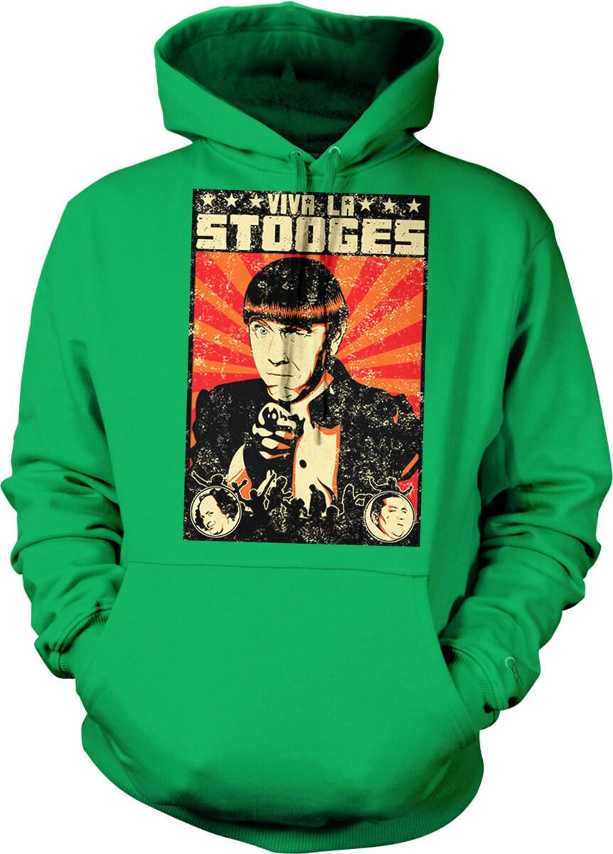 Three Stooges Sweatshirt - Classic Slapstick Comedy Hooded Pullover with Pouch Pocket