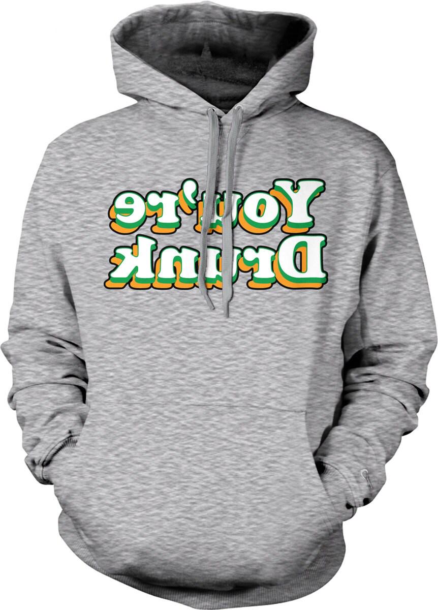 St Patricks Day Hoodie - Irish Pub Crawl Hoodie With Lucky Clover & Pouch Pocket