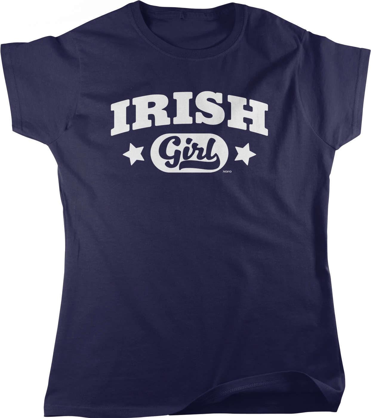 Lucky Irish Girl T-Shirt - Women's Shamrock Tee | Cotton Casual, Soft Breathable Fabric