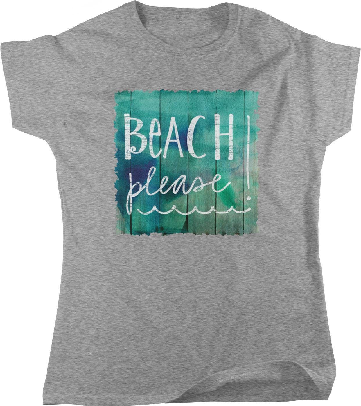 Vintage Beach T-Shirt - Women's Soft Cotton Tee | Surf Culture Apparel