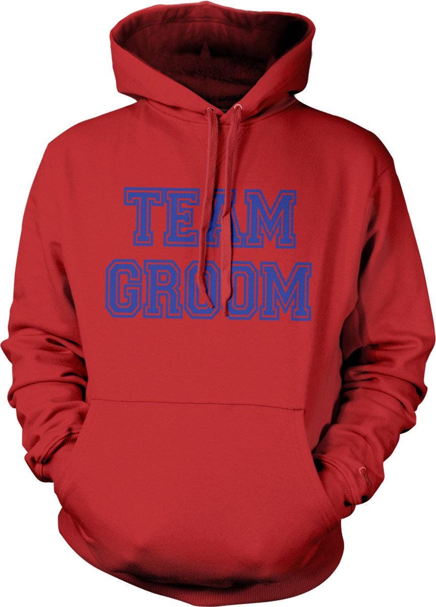 Team Groom Sweatshirt – Durable Bachelor Party Hoodie With Double Ply Hood