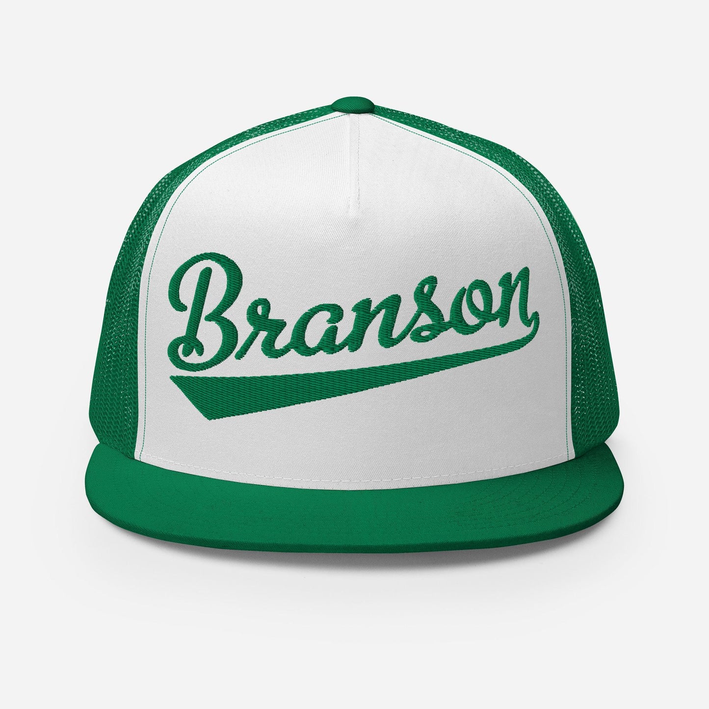 Branson Snapback Trucker Hat - Five Panel Hat With Breathable Mesh Back & Custom Thread Colors