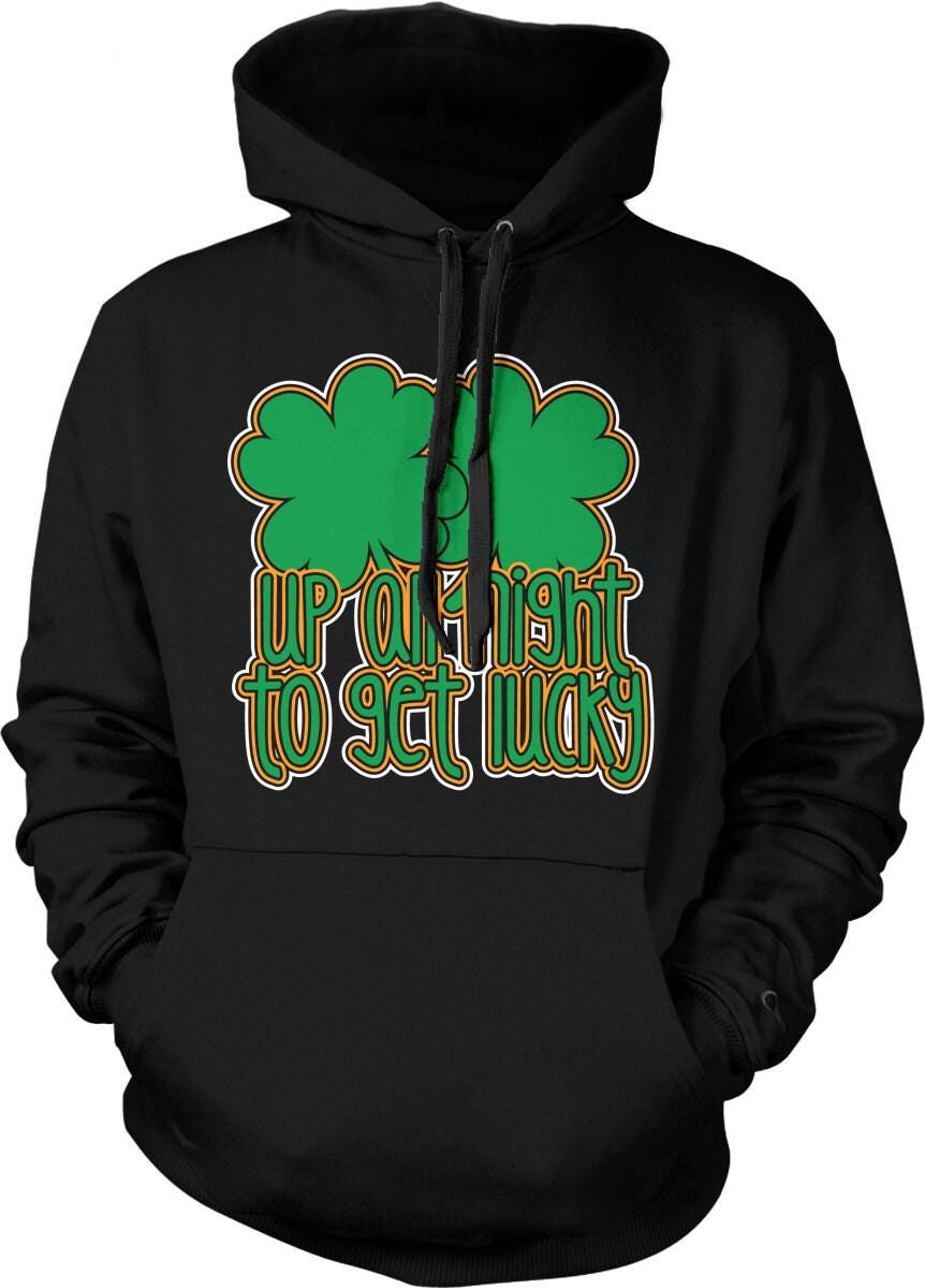 Four Leaf Clover Hoodie - Cozy St Patricks Day Sweatshirt With Celtic Charm
