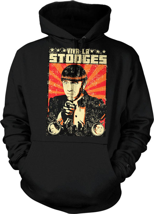 Three Stooges Sweatshirt - Classic Slapstick Comedy Hooded Pullover with Pouch Pocket