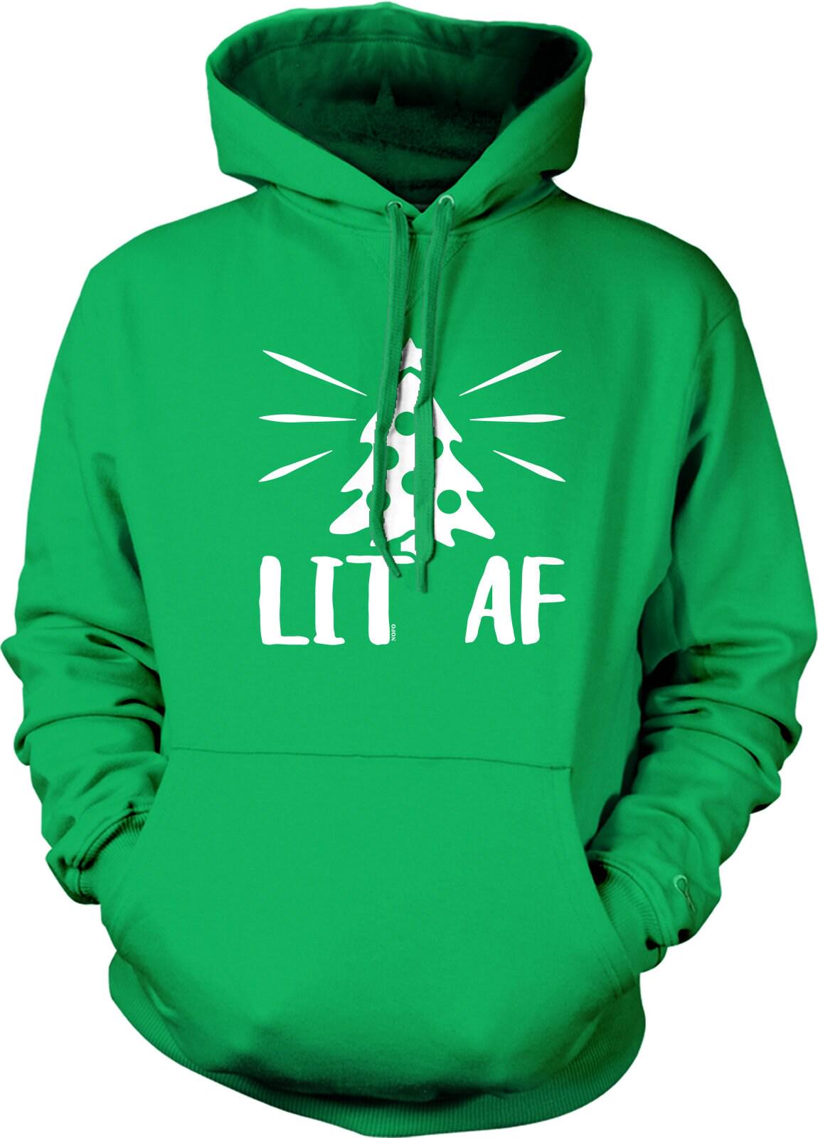 Christmas Tree Sweatshirt – Festive Holiday Hoodie With Double Ply Hood Design