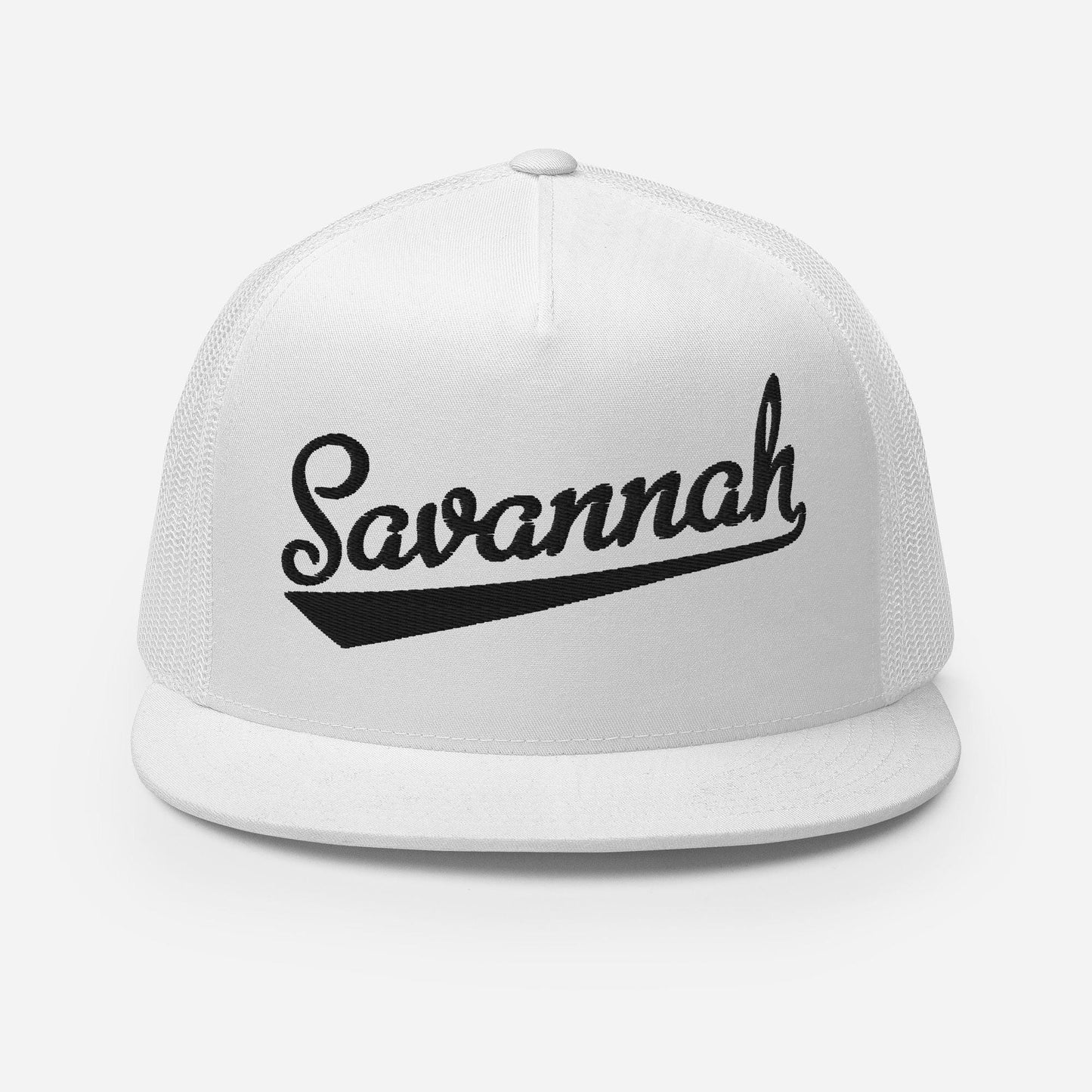 Snapback Trucker Hat - 6 Panel Cotton Front Panel With Polyester Mesh Back