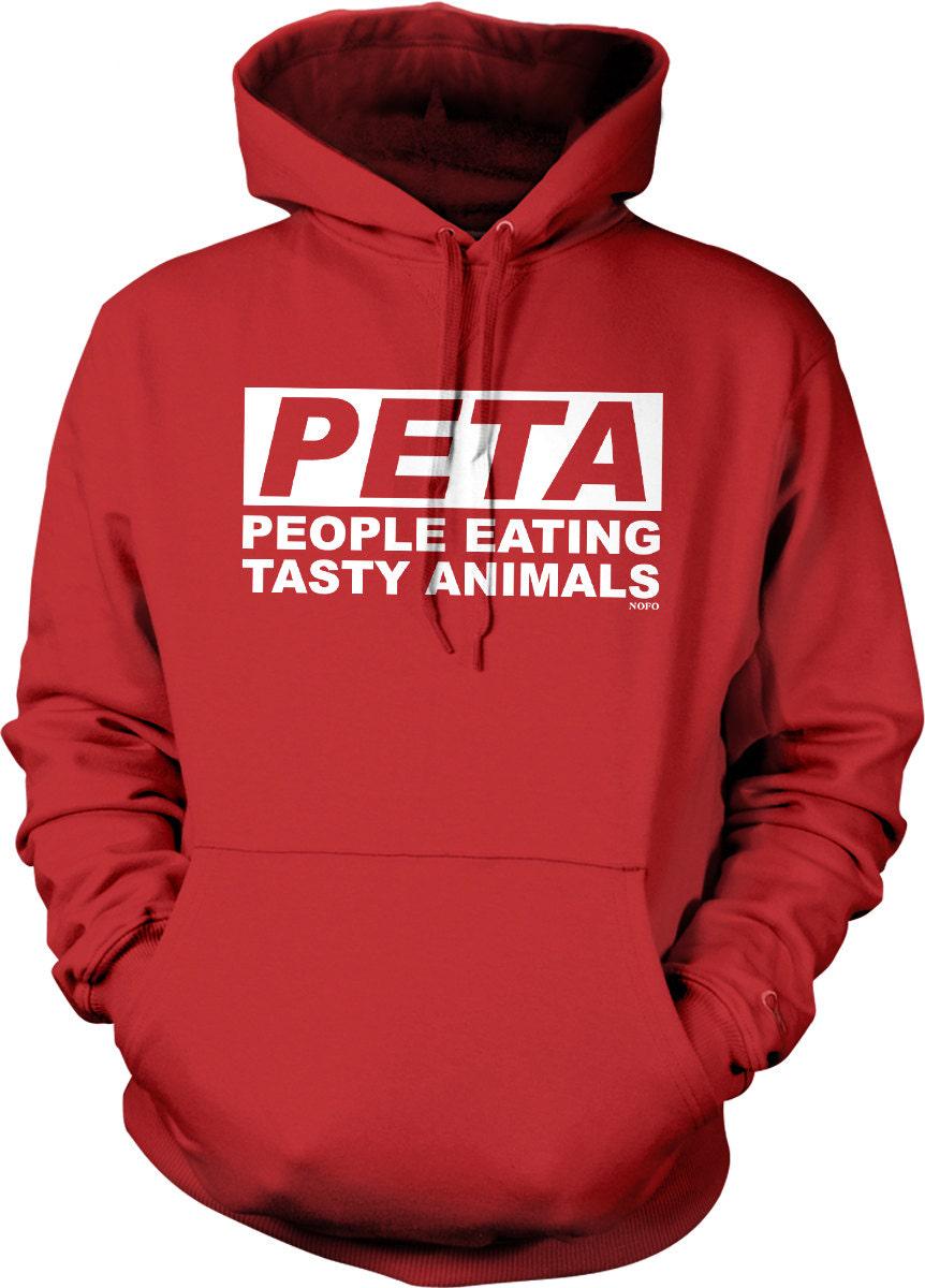 People Eating Tasty Animals Hoodie – Double Ply Hooded Sweatshirt With Matching Draw Cord