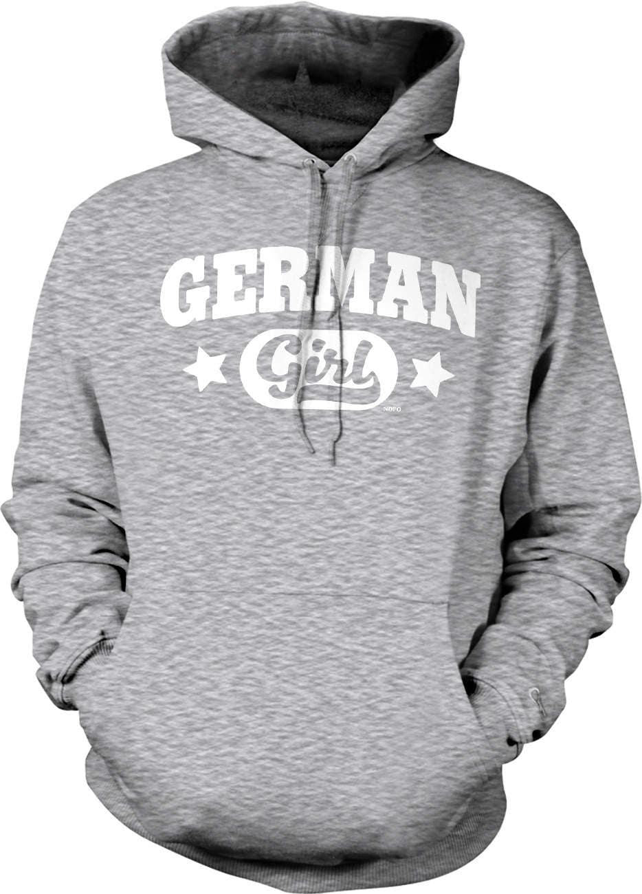 German Girl Hoodie – Soft Cotton Hoodie With Pouch Pocket & Double Ply Hood Design