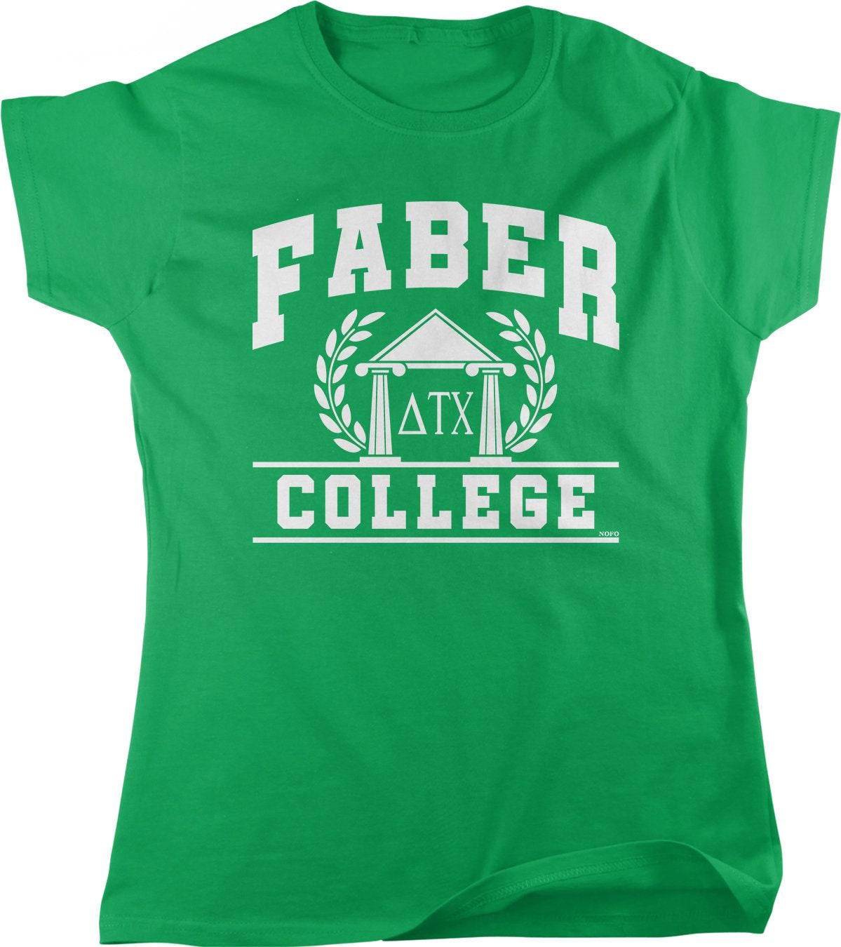 Womens College T-Shirt - Faber College Delta Tau Chi Full Cut Cotton Tee
