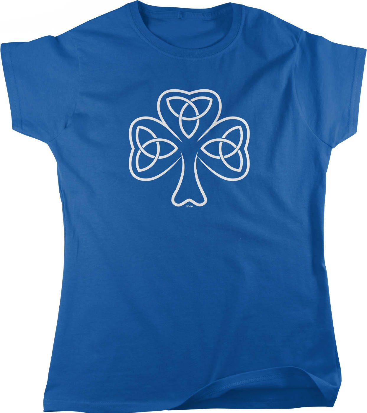 Celtic Shamrock T-shirt – Women's Irish Pride Shirt with Lucky Clover Design