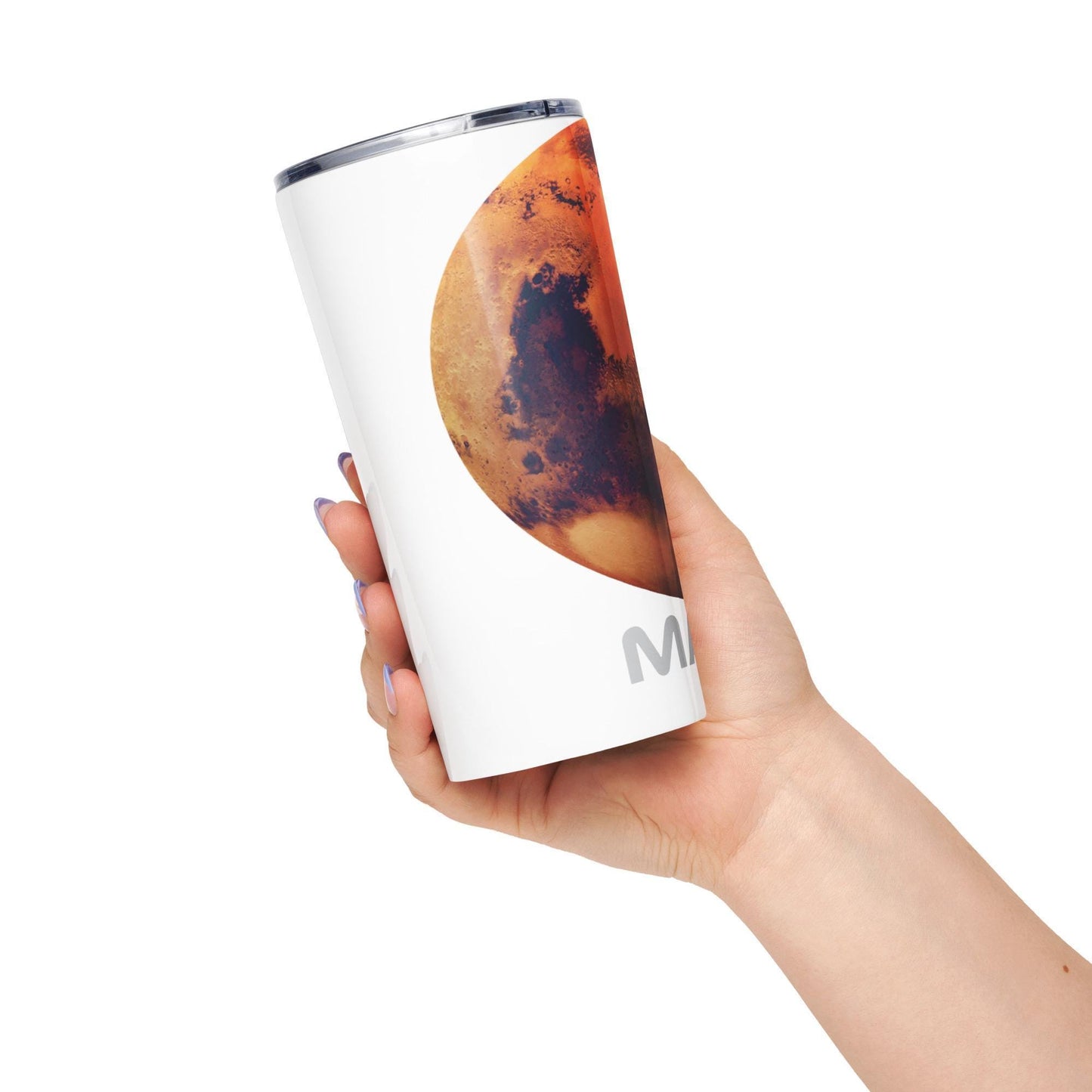 Tapered stainless steel tumbler