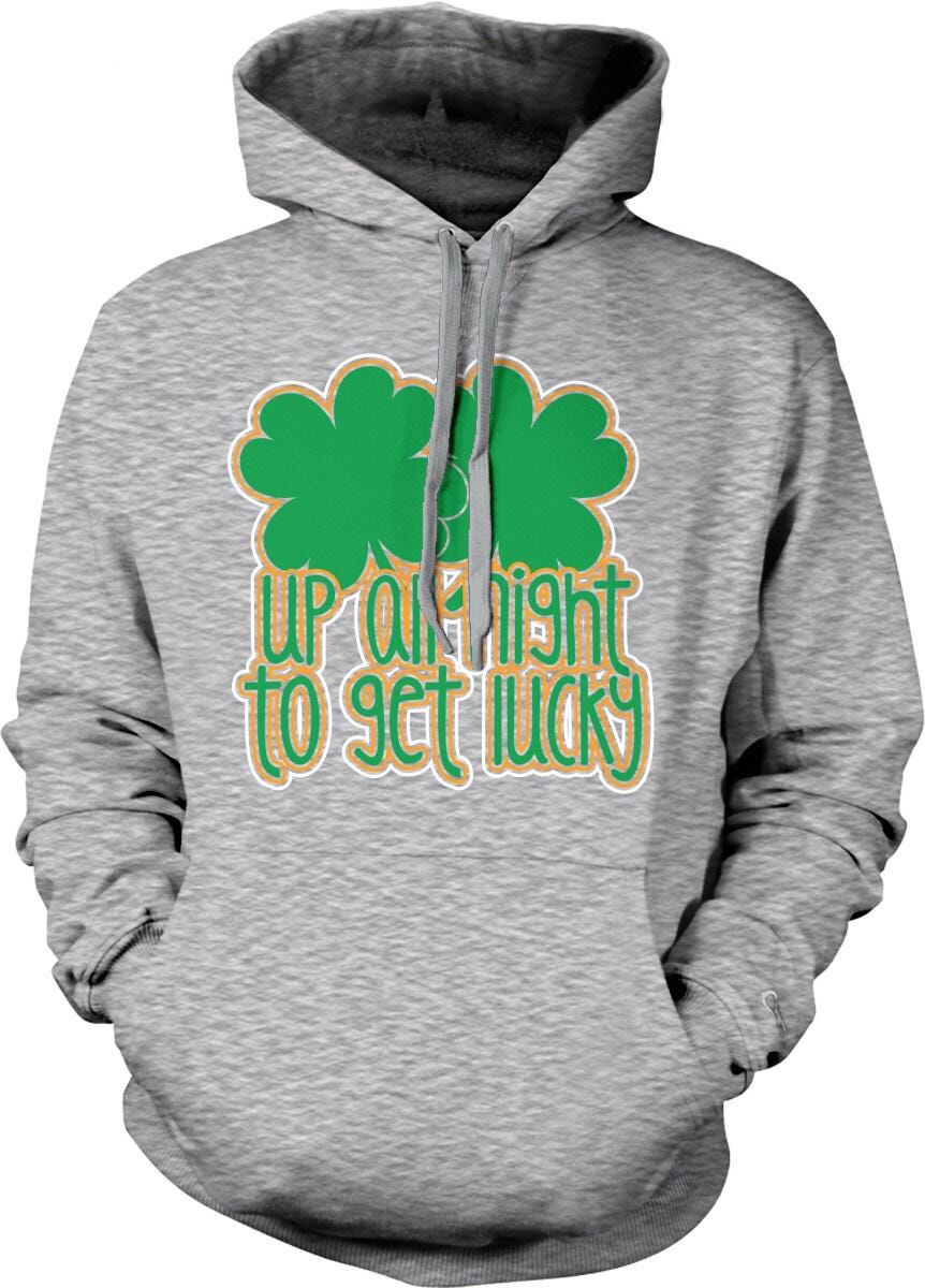 Four Leaf Clover Hoodie - Cozy St Patricks Day Sweatshirt With Celtic Charm