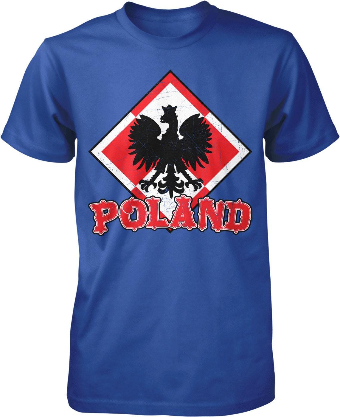 Poland Eagle T-Shirt – Men's Cotton Shirt With White Eagle Design & Durable Seams