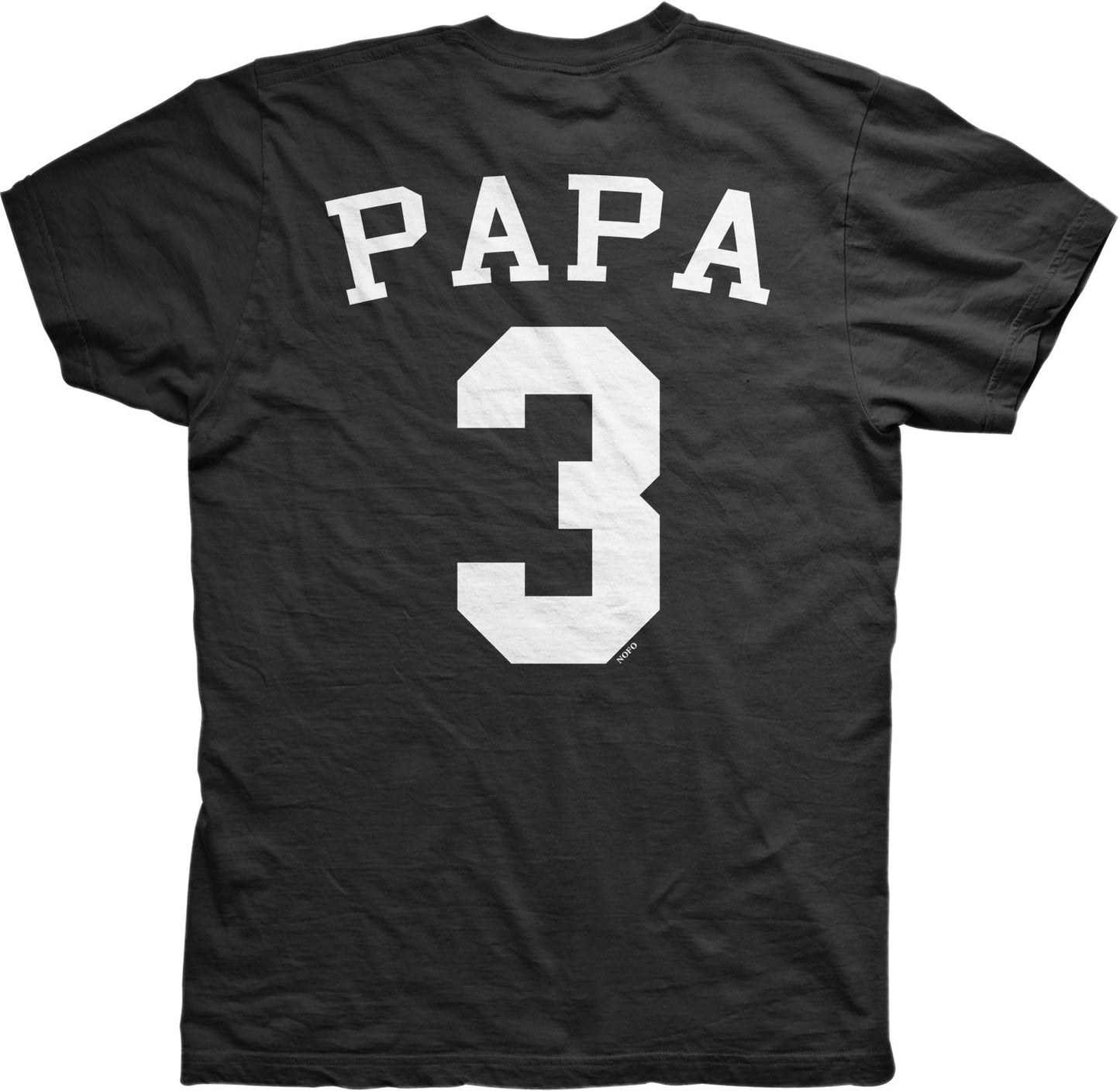 NOFO Clothing Co Back Print, PAPA 3, Jersey Number Design Men's T-Shirt