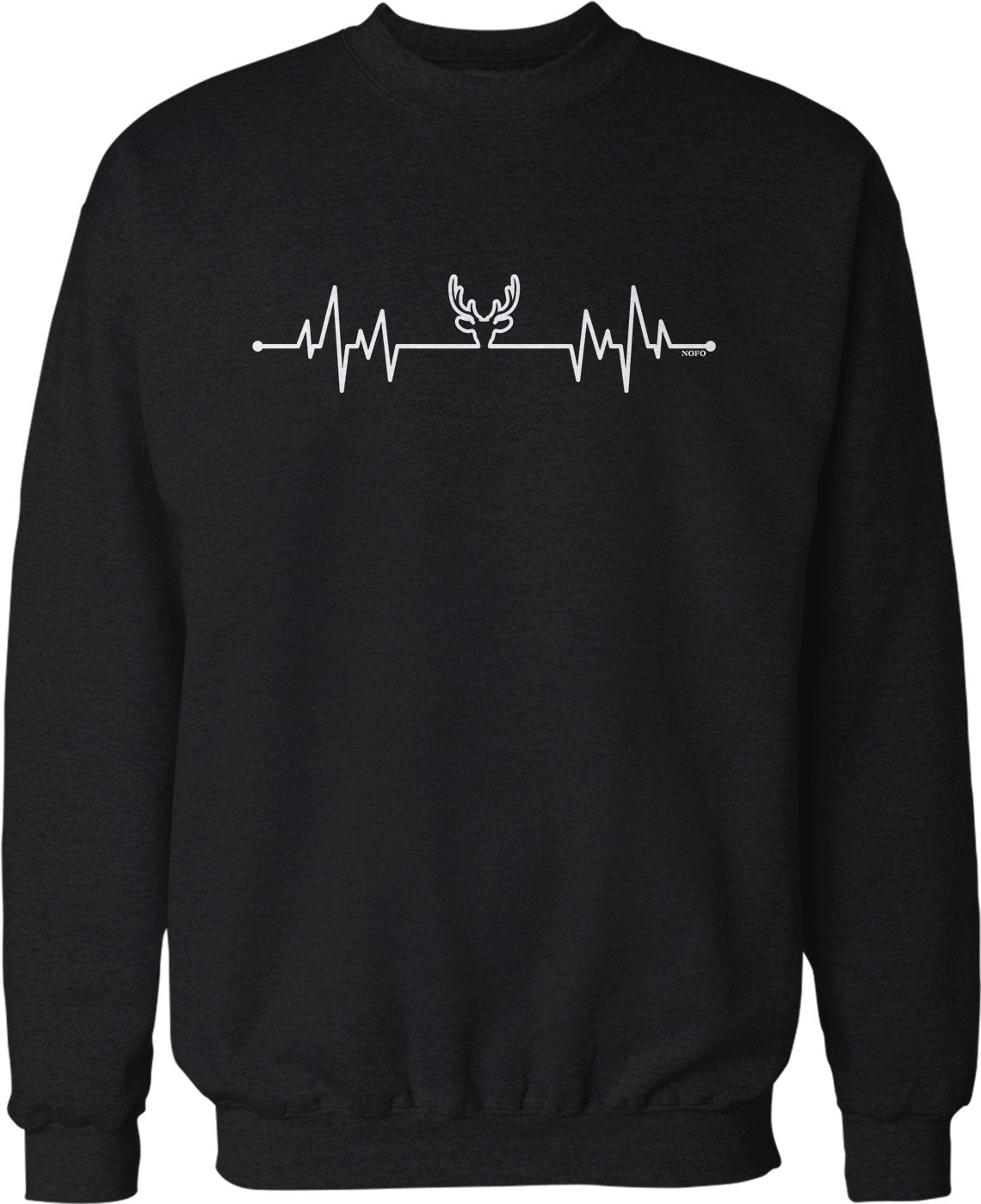 NOFO Clothing Co Hunting Heartbeat Crew Neck Sweatshirt